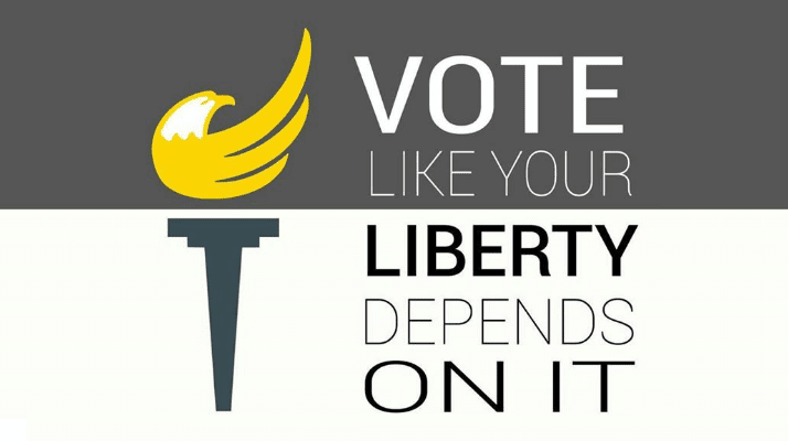 Vote like your liberty depends on it. Vote like your liberty depends on it.