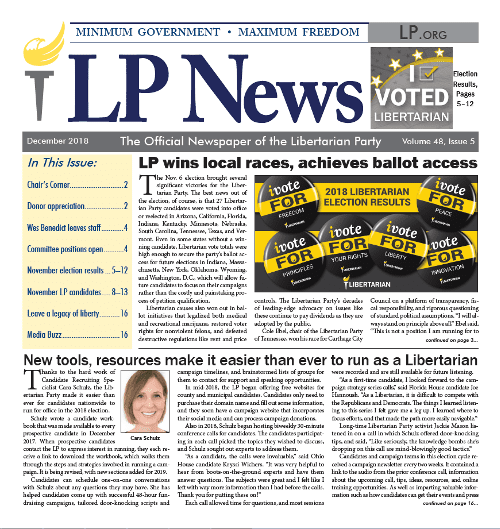 LP News, December 2018 LP News, December 2018
