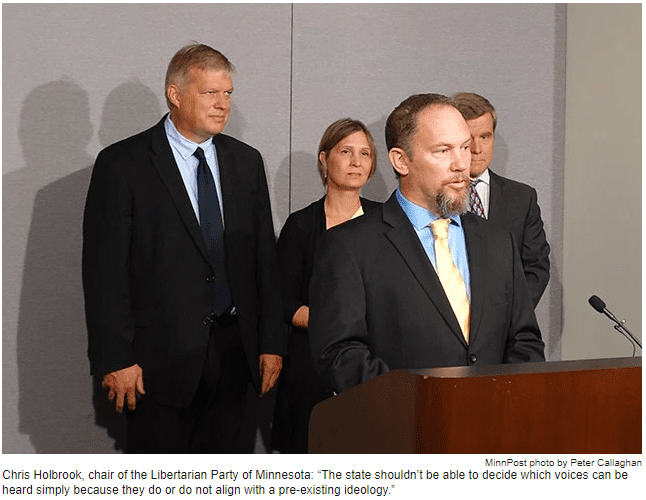Minnesota LP files lawsuit over law requiring petition signers pledging not to vote in the primary