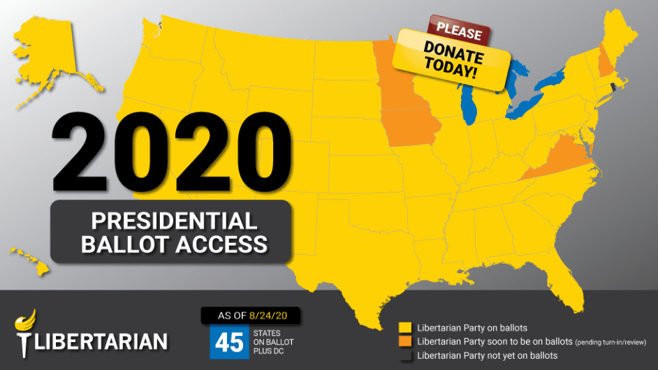 Presidential Ballot Access: Five States To Go