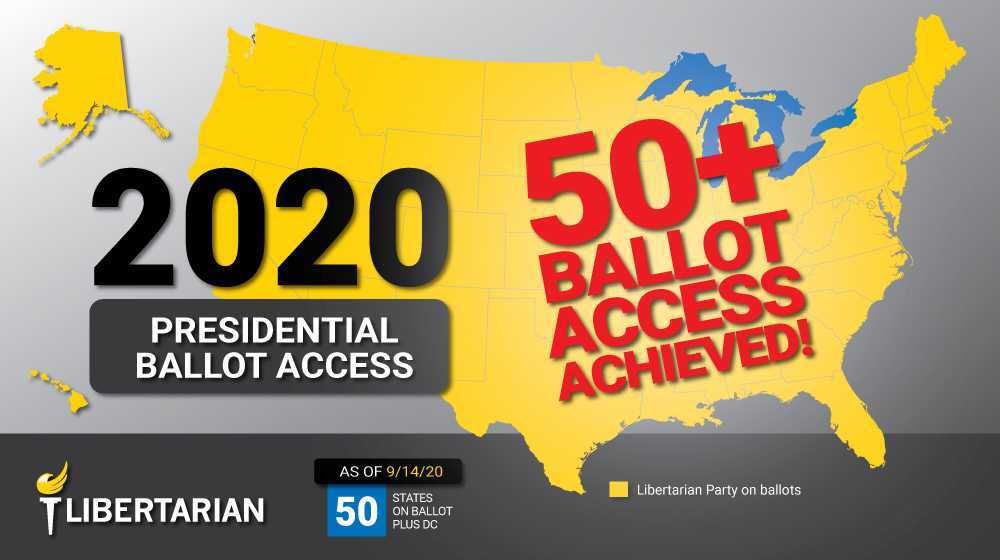 LP Presidential Nominee On The Ballot in All 50 States Plus DC